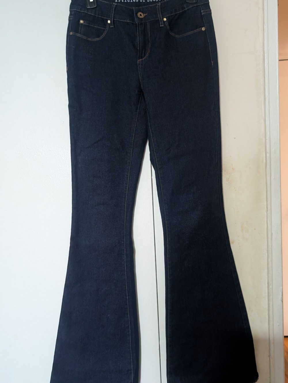 Articles Of Society Dark Navy Flare Jeans